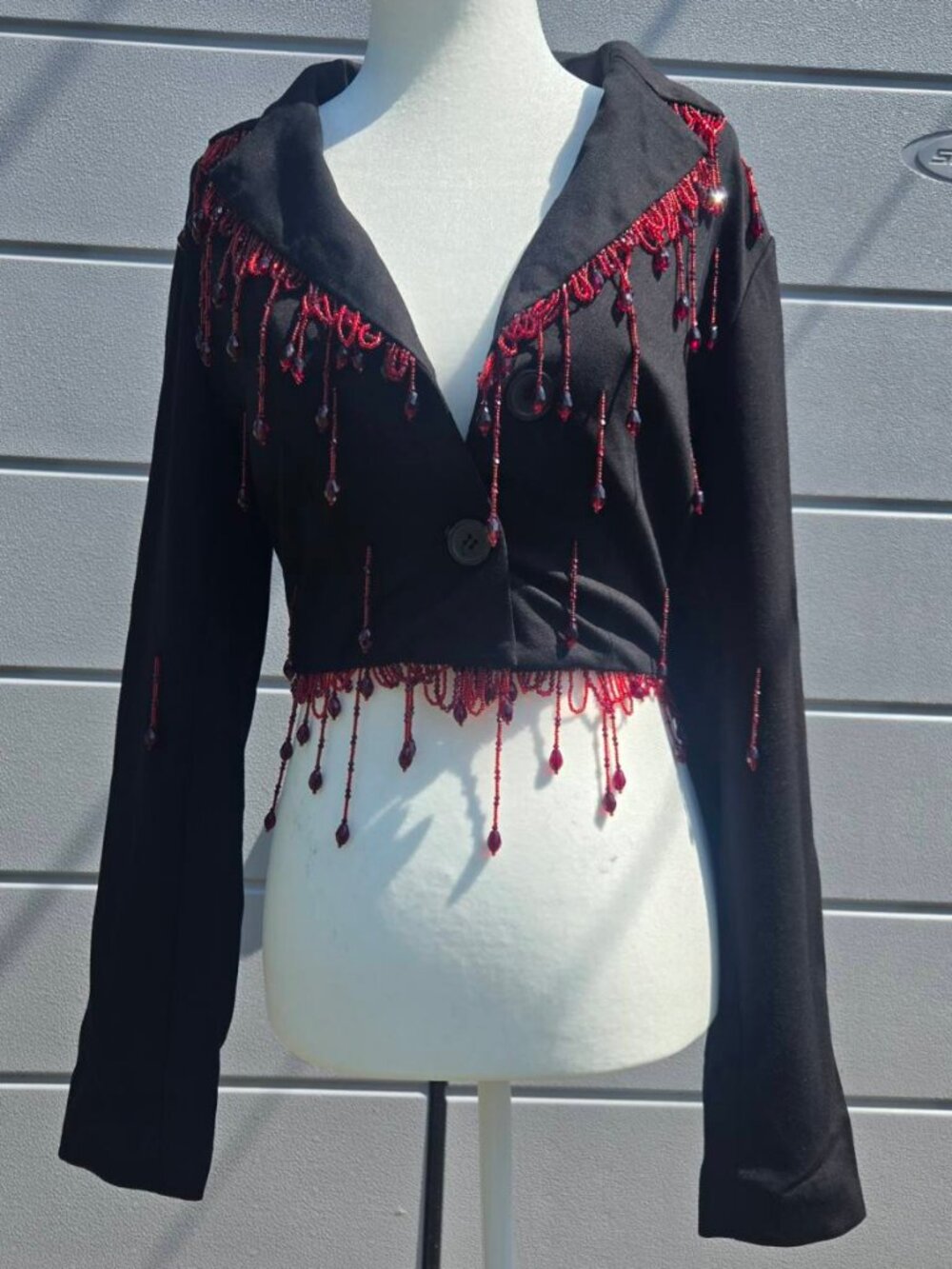 Foxblood Blood Drip Blazer, New